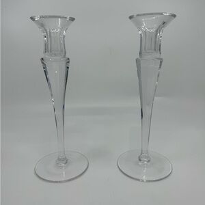 Astral Peerage Single Light Crystal Candlesticks Set Of 2